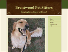 Tablet Screenshot of brentwoodpetsitters.com
